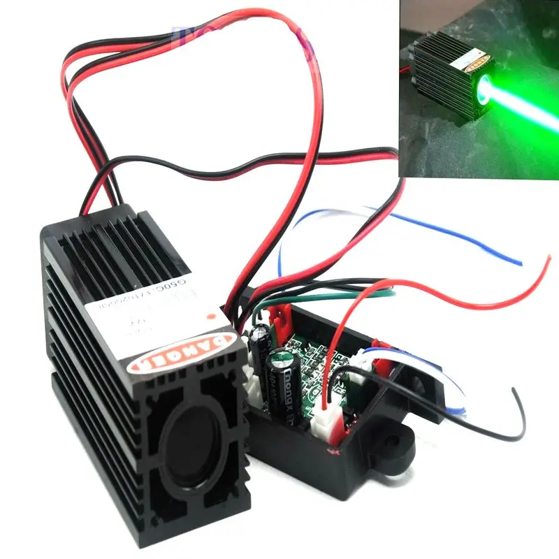 

Industrial 100mW 532nm Green Laser Diode Module Fat Beam LED Lights 12V