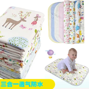 

Baby Breathable Waterproof Insulation Pad Double-Sided Large Infant Diaper Cotton Multi-Purpose Mattress Child Gasket Washable