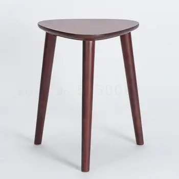 

Creative Fashion Stool Wood Household Contracted And Contemporary Table Stool Nordic Toilet Stool, Triangle Stool Sitting Room