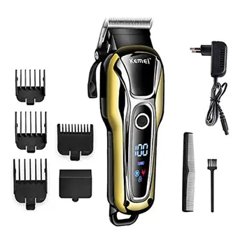 

Hair Clipper Professional Electric Hair Clipper Suitable for Men's Stylists and Hairdressers with Cordless Charging Mute