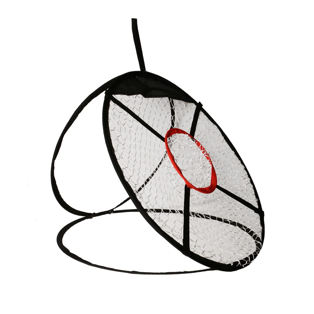 2 Pieces 61cm/ 24inch Golf Portable Practice Golf Chipping Net Outdoor Indoor Training Aid