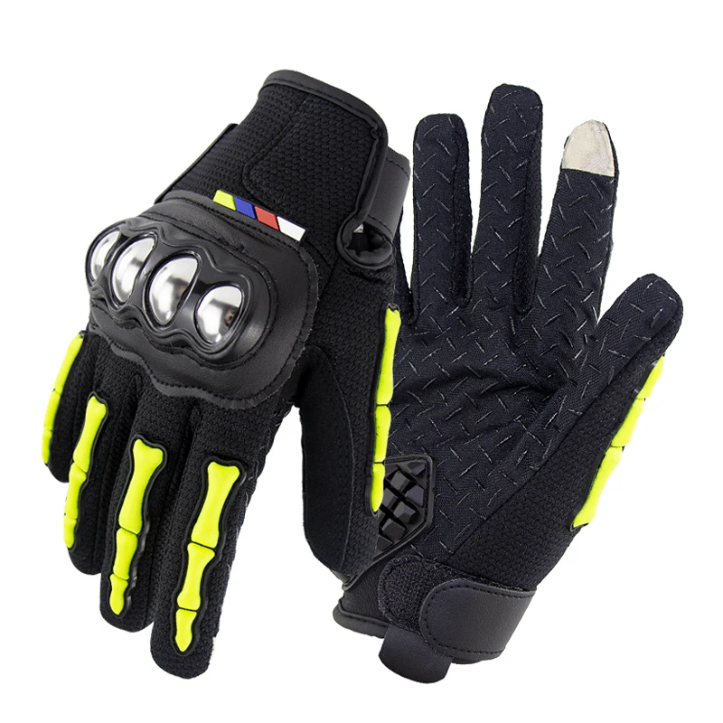Moto rcycle сенсорные перчатки Luva moto queiro Guantes moto cicleta Luvas de moto Cycling moto cross Gants moto rbike - Цвет: green