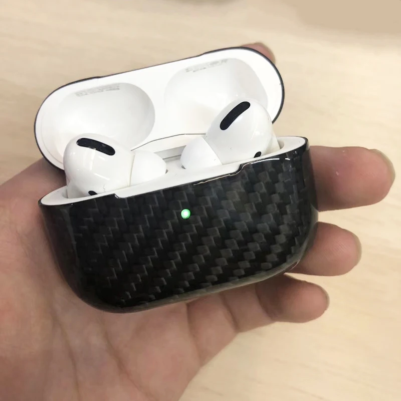 Чехол для Apple AirPods Pro, роскошный тонкий жесткий защитный чехол из настоящего углеродного волокна для AirPods Pro, аксессуары для наушников