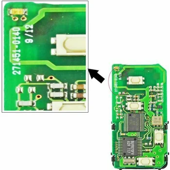 Keyforkess A433 F433 27145-0140 / 27145-3370 / 27145-5290 Smart Remote Car Key Fob per Toyota Avalon Camry Corolla 2007-2013 2 Keyforkess A433 F433 27145-0140 / 27145-3370 / 27145-5290 Smart Remote Car Key Fob per Toyota Avalon Camry Corolla 2007-2013 - KEYECU A433 F433 27145 0140 27145 3370 27145 5290 Smart Remote Car Key Fob per