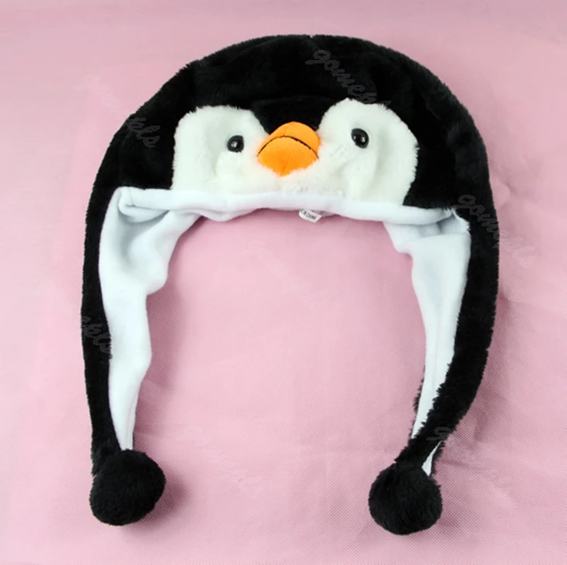 1PCS Cartoon Animal Penguin Mascot Plush Warm Cap Hat Warmer New Drop Shipping |