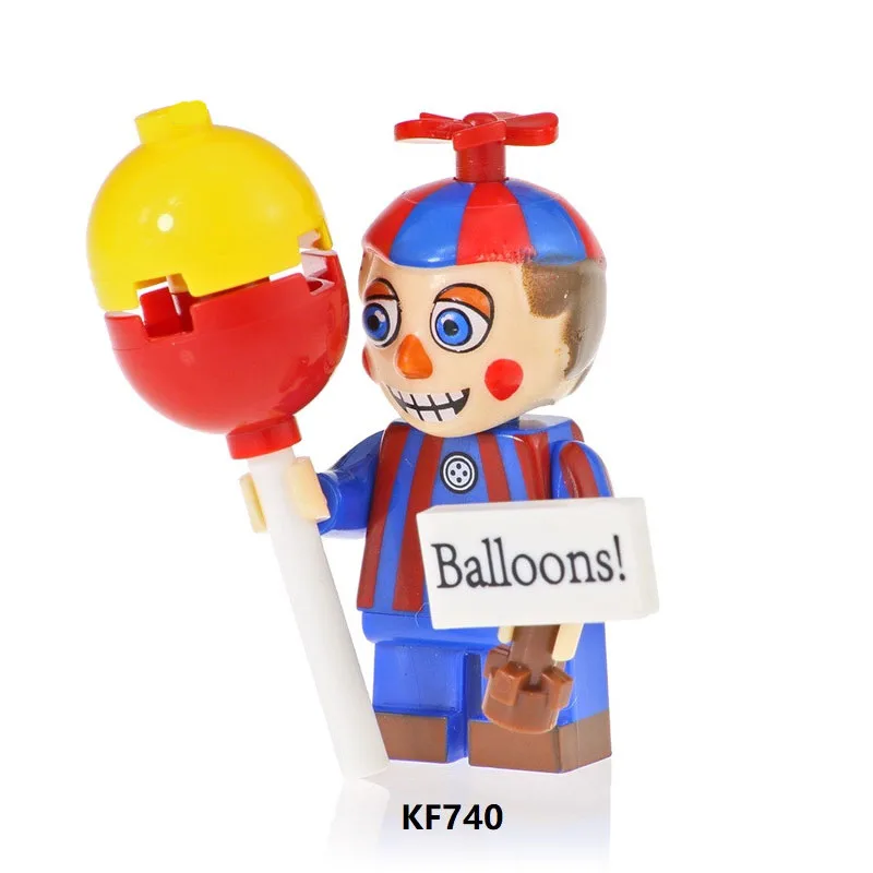 KF740 Without Box Одиночная пластиковые строительные блоки триллер Приключения игры Чика Фредди Кролик Пять ночей у Фредди Детские Подарочные игрушки KF6071 - Цвет: KF740 Without Box