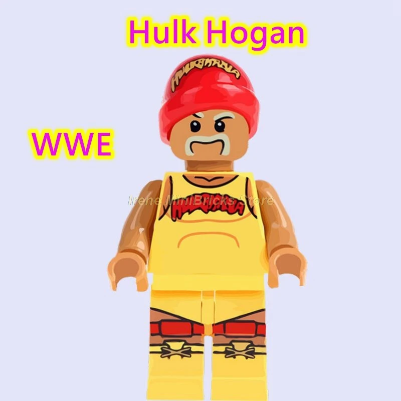 Hulk Hogan Фильм Мэрилин Монро Элвиса Пресли Майкл Джексон Ван Гог Боб Росс детские развивающие блоки Строительные Marvel игрушки для детей - Цвет: Hulk Hogan