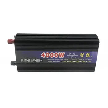 

4000W Pure Sine Wave Intelligent String Inverter Dual Digital Display Power Inverter Car Converter Adapter with Dual Fan