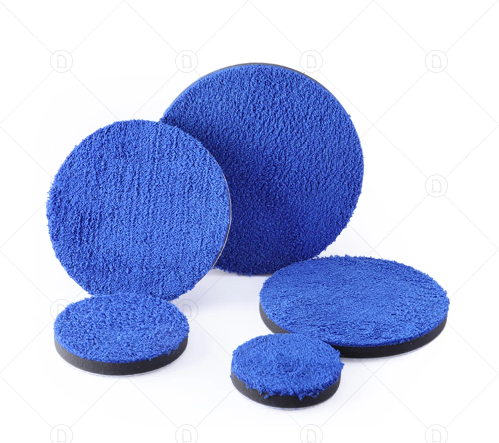 cleaning leather seats 3/4/5/6/7 Inch Removing Wax Buffer Pads Microfiber Polishing Pad Replaceable Buffing Pads For DA/RO Polisher Car Wash Clean waters car wash