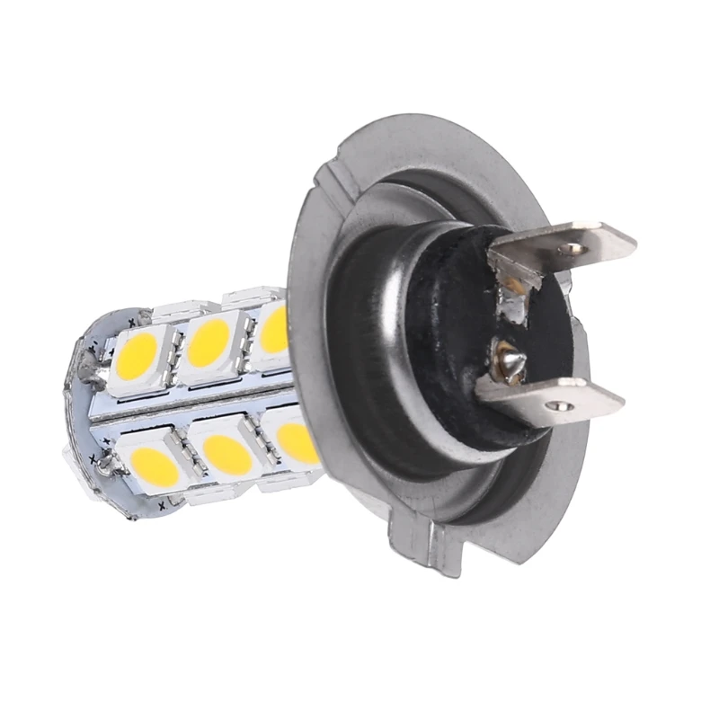 H7 теплый белый 18-SMD светодиодный лампы противотуманного фонаря 12V сигнальный светильник