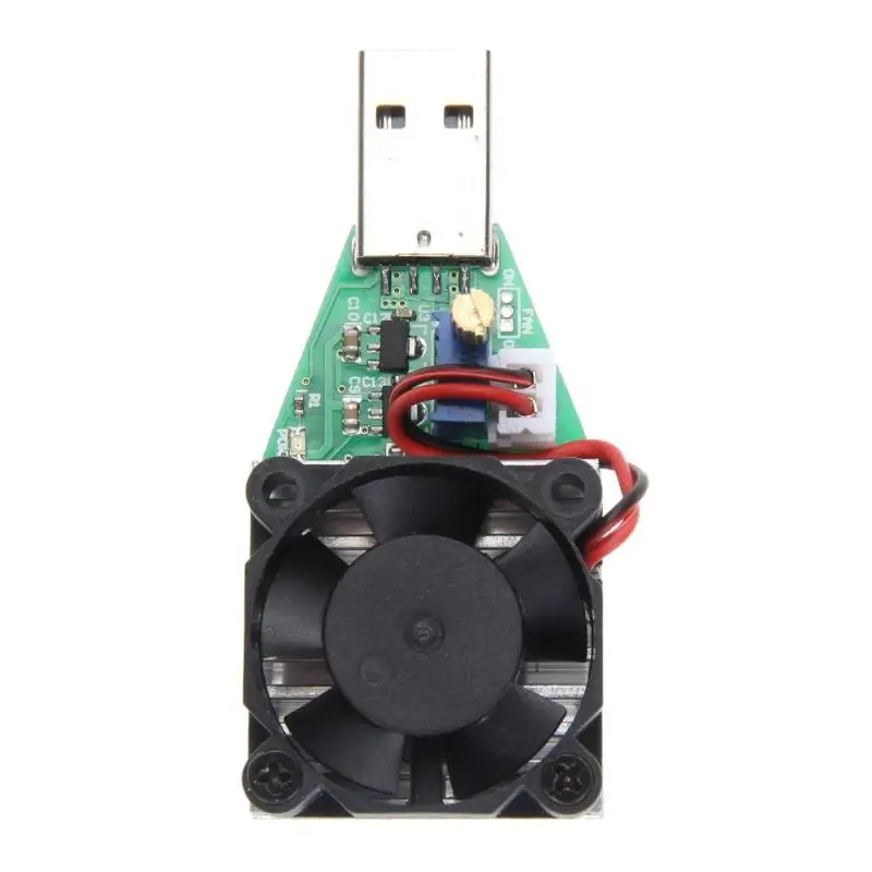 15 Вт DC 3,7 В-13 в электронный нагрузочный резистор USB ток Тесты er разрядки Батарея Тесты Ёмкость Тесты er вентилятор Регулируемый Текущий Модуль