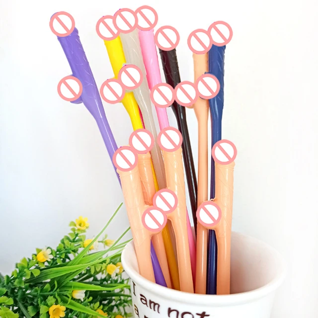 50 Novelty Penis Straws Bachelorette Party Supplies Decorations Dick  Drinking.