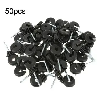 

50 Pcs Farming Fencing Ring Insulators Electronic Fence Security Accessories 95AA