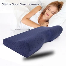 Ортопедическая подушка в форме бабочки для сна, Шейная подушка, медленный отскок, подушка для кровати с эффектом памяти, Массажная подушка для здоровья, для дома, для ухода за шеей