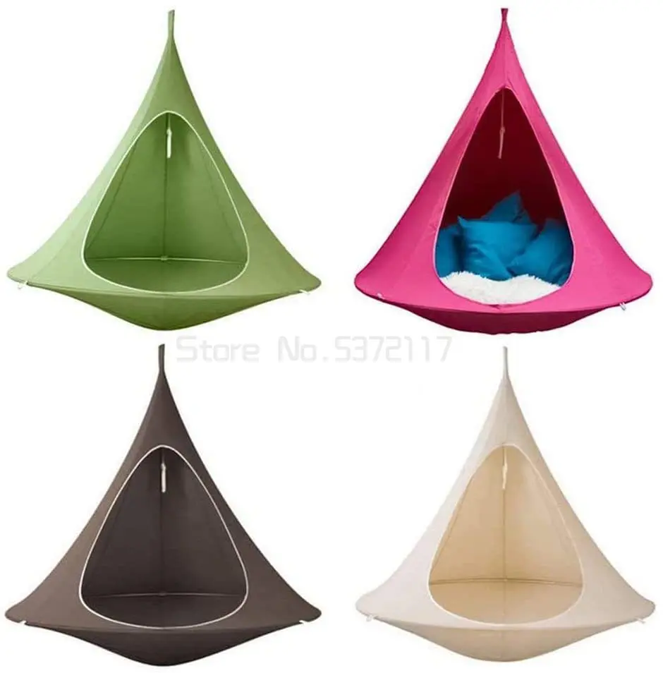 Kids Adults Camping Teepee Tree Silkworm Swing Hanging Chair Indoor Outdoor Hammock Tent Hamaca Patio Furniture Sofa Bed | Мебель