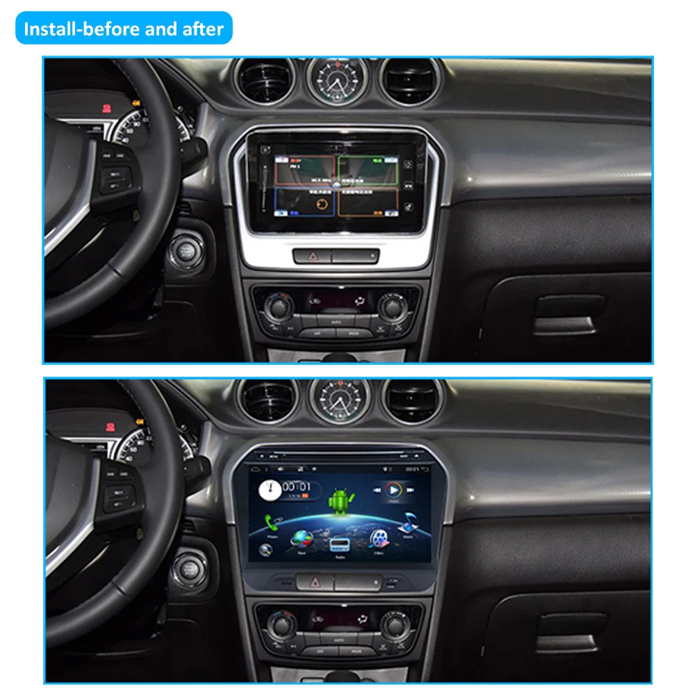 10," Android 9,0! Автомобильный DVD ПК Мультимедийный dvd-плеер gps Navi Стерео Радио подходит для SUZUKI VITARA wifi BT 32G rom