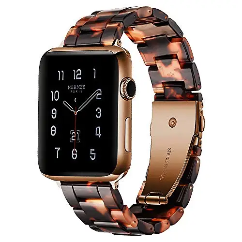 Ремешок из смолы для Apple watch 44 мм 40 мм iwatch 42 мм 38 мм Пряжка из нержавеющей стали ремешок для часов Браслет Apple watch 5 4 3 21 - Цвет ремешка: Daimao