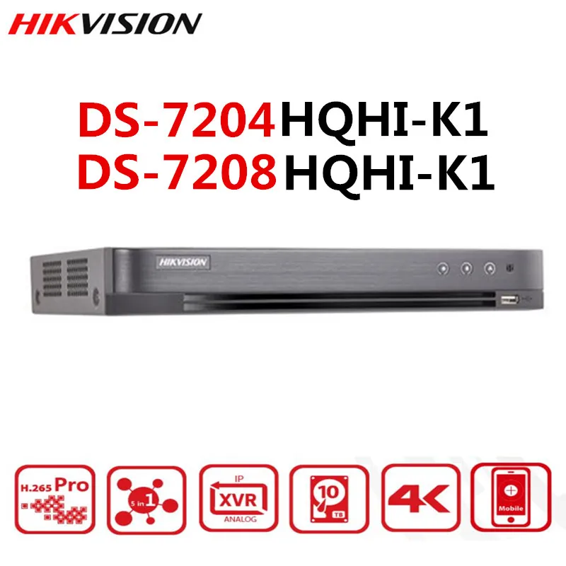 Original Hik 4mp Turbo Hd Dvr Ds 74hqhi K1 4 In 1 Video Recorder For Ahd Cvi Cvbs Tvi Analog Camera Surveillance Video Recorder Aliexpress