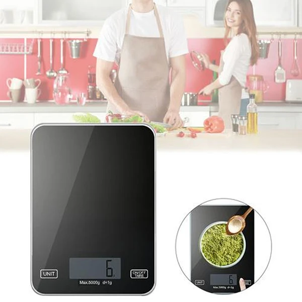  2019 Hot Digital Kitchen Scale 5kg/5g Electronic Scale LCD Mini Electronic Food Scales Weight Home  - 4000371427240