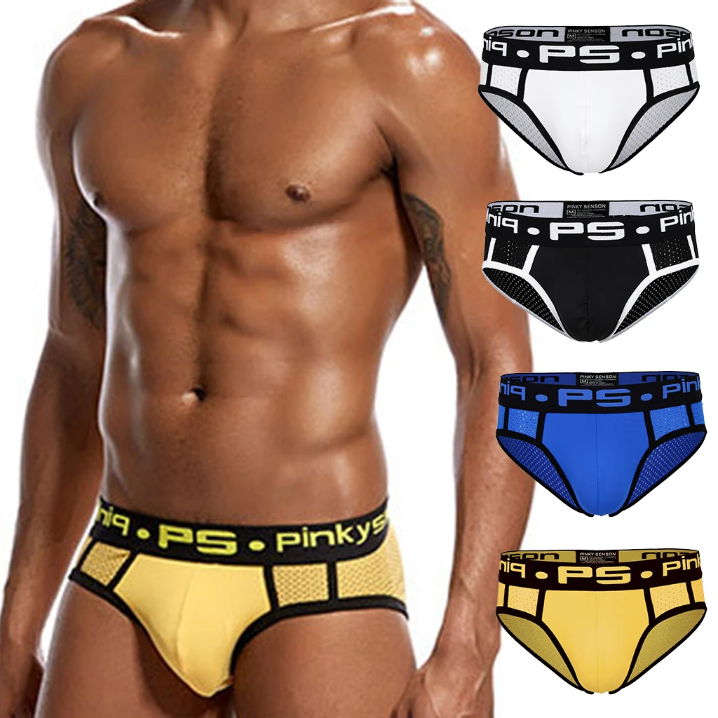 Soft Stretch Mesh Panties Briefs Flex Sports Underwear for Men