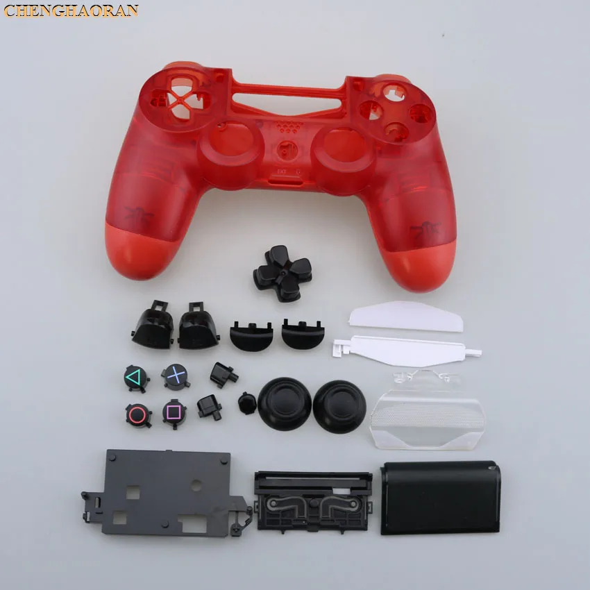 1SET Buttons kit Screwdriver Screws Plastic Matte Front Back Hard Upper Housing Shell Case for Sony PS4 Pro Controller JDS-040 - Цвет: G