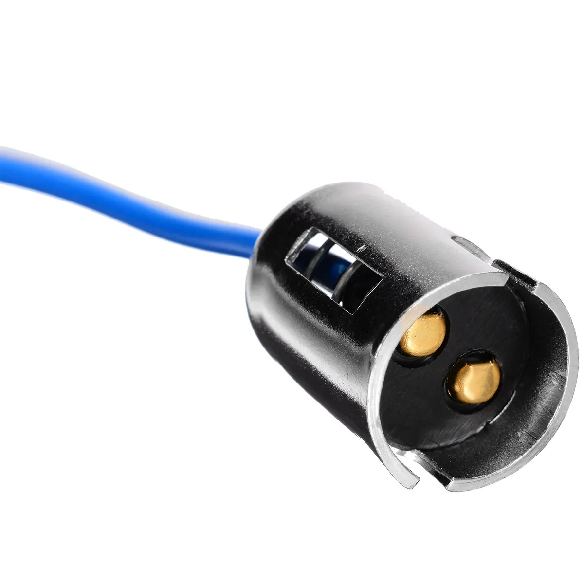Mayitr 2Pcs Bay15d 1157 Bayonet Socket Connector Car Tail Brake Bulb Extension Wire Harness Socket Support 1158 1493 2057 3497