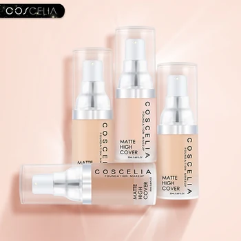 

COSCELIA Makeup Base Face Foundation BB Cream Concealer Natural Moisturizer Oil-control Whitening Waterproof Liquid Foundation