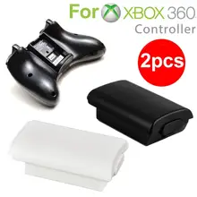 2 sztuk AA tylna pokrywa baterii Shell pokrywa obudowa z uchwytem Solid Color plastikowa pokrywa baterii dla Xbox 360 kontroler bezprzewodowy akumulator tanie tanio Alphun CN (pochodzenie) Microsoft Xbox360 Dropshipping Wholesale