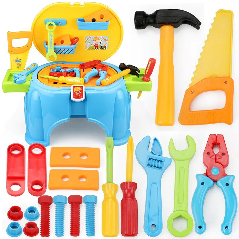 

Children Model Repair Tool Play House Educational Cognitive Toy Baby Repair Disassembly Tool Box Packaged Combination