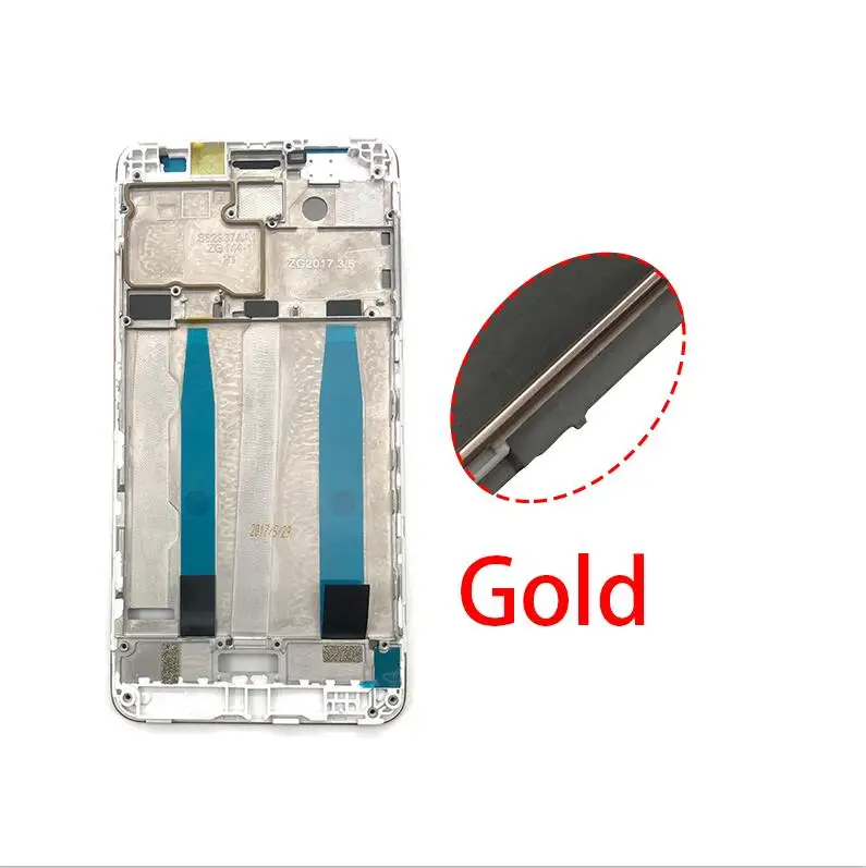 K6 Power Gold Для lenovo K6/K6 power передний корпус шасси пластина ободок ЖК-дисплея Лицевая панель Держатель Рамка - Цвет: K6 Power Gold