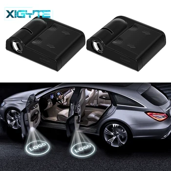 

2 PCS Wireless Led Car Door Welcome Laser Projector Logo Ghost Shadow Light For AMG Sline Opel Citroen Hyundai Kia Honda Renault
