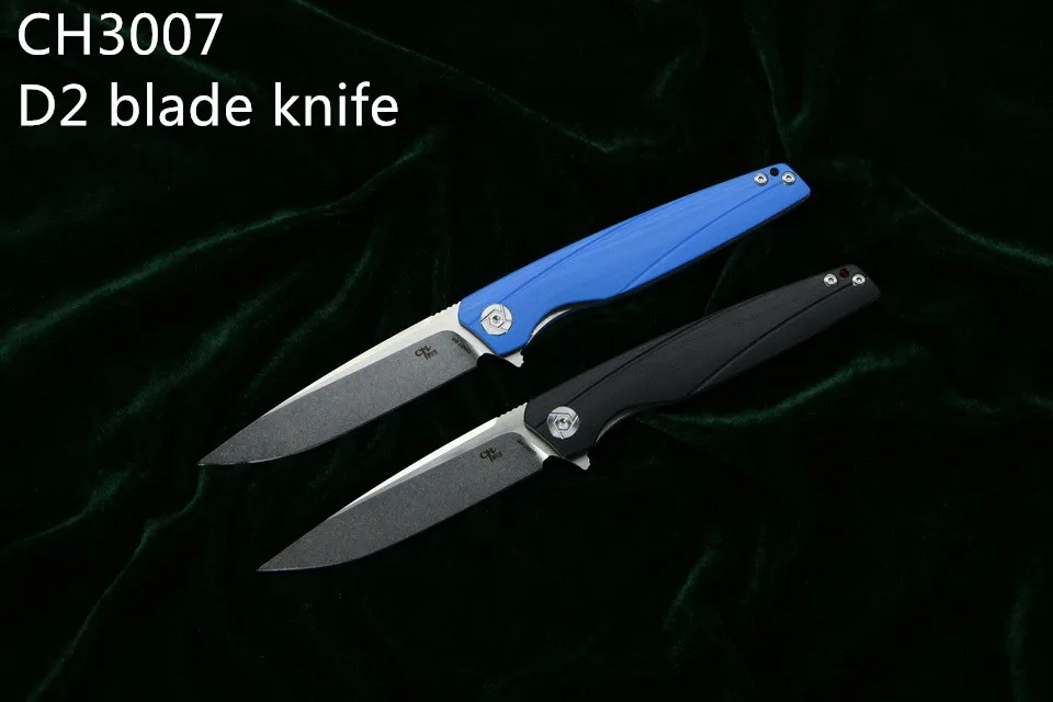 Складной нож Флиппер D2 CH 3007/3507 с шарикоподшипником рукоятка G10