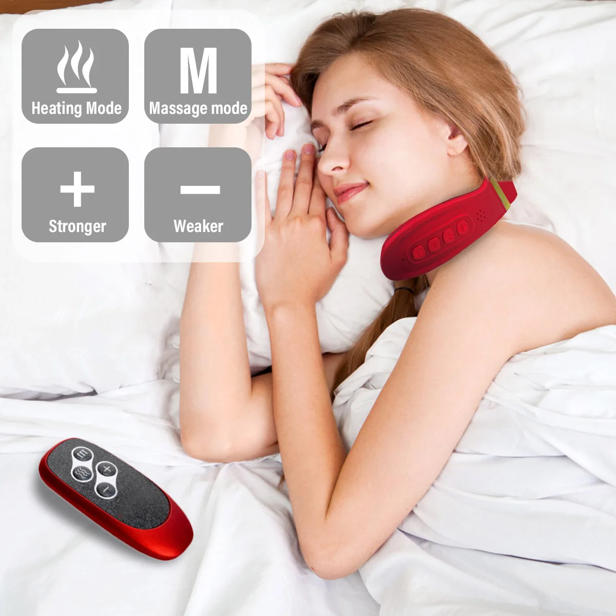 12 głowic masażer szyi elektryczny masaż odcinka szyjnego Pulse magnetoterapia gorący kompres ochraniacz szyi 15 biegów z pilotem 2 12 głowic masażer szyi elektryczny masaż odcinka szyjnego Pulse magnetoterapia gorący kompres ochraniacz szyi 15 biegów z pilotem 2