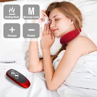 12 głowic masażer szyi elektryczny masaż odcinka szyjnego Pulse magnetoterapia gorący kompres ochraniacz szyi 15 biegów z pilotem 2