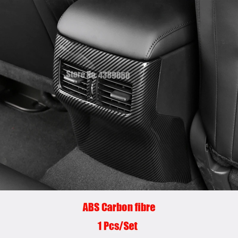 ABS Матовый/углеродное волокно для Mazda 3 Axela аксессуары для автомобиля задняя часть кондиционера вентиляционная рамка Крышка отделка Стайлинг