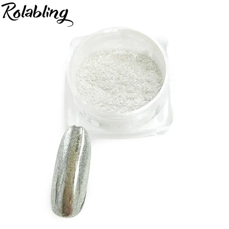 2Pot/Set Strong Visual effect Magic Nail Glitter Powder Accessories Dust Nail Art Chrome Dust Nail Art Decorations Set