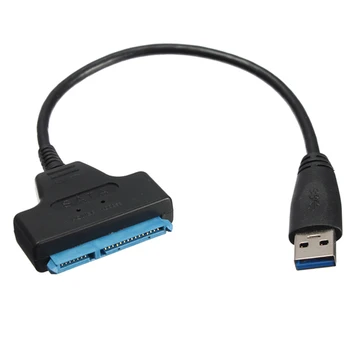 

Super speed USB3.0 A Sata 22 Pin Adapter Cable For 2.5inch SSD Hard Disk Drive