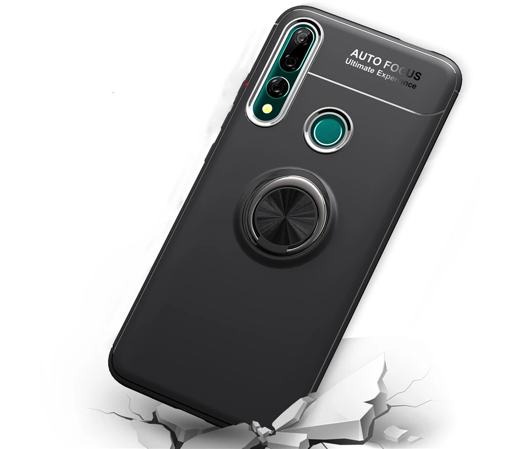 Phone Case for Huawei Y9 Y6S Enjoy9E Y7Prime PSmart Y9S Y9Prime P Smart Z Soft Silicone Back Cover with Finger Ring Coque|Бамперы| |
