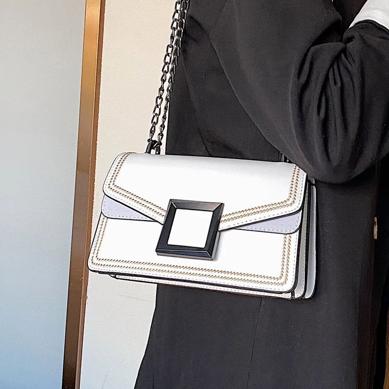 Элегантная женская квадратная сумка через плечо 2020 модная новая качественная