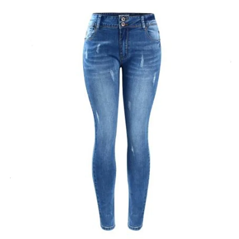 Vrouwen Basic Chic Stijl потертые Стрейчевые обтягивающие джинсы Tuur Vrouw Pantalon Femme