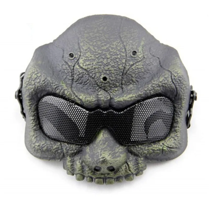 Airsoft Metal Mesh Half Face Tactical Mask Skull Shooting Hunting Wargame Paintball Accessories Military Army Masks