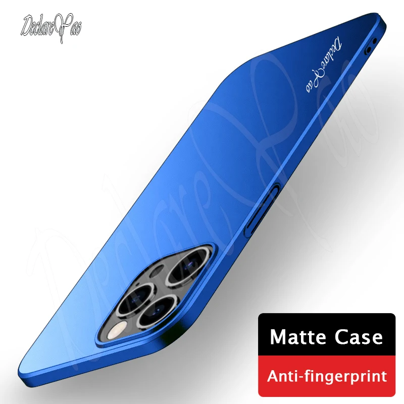 12 Mini Case DECLAREYAO Ultra Slim Matte Coque For iPhone X Xs Xr 11 Pro Max Frosted Hard Cover 7 8 6 S Plus SE2 | Мобильные