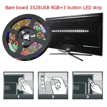 

LED Strip Light Strip LED String Multi Color Flexible Super Bright USB SMD2835 3 Keys Home Decor Party Night Lamp TV Backlight