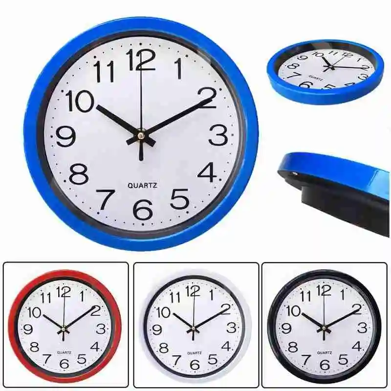 large clock Fashion Simplicity Round Wall Clock Quartz Silent Sweep Movement Home Bedroom Kitchen Office Decor Clocks Fits For Living Room Wall Clocks discount