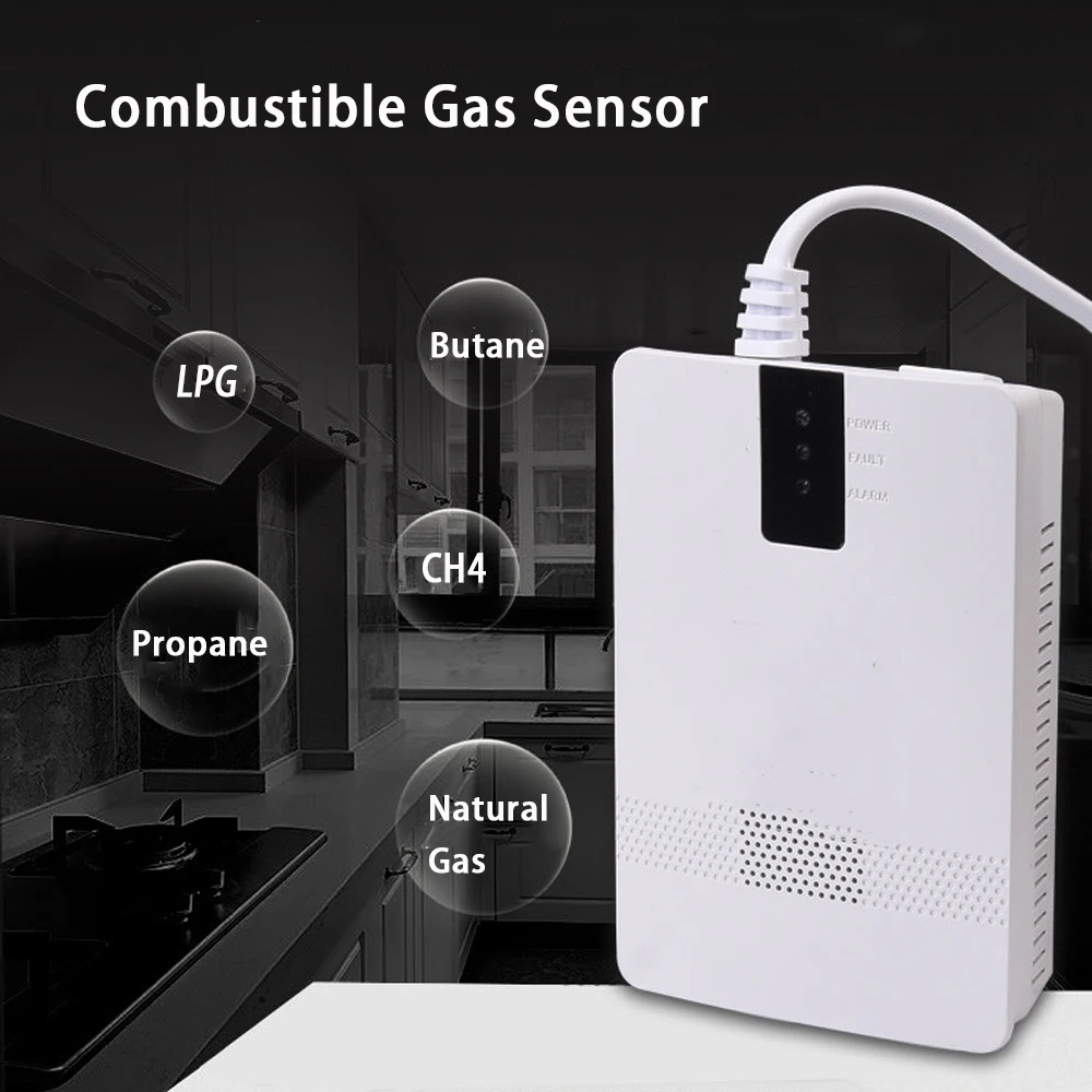 Standalone Wireless Security LPG Gas Leak Detector Alarm Sensor