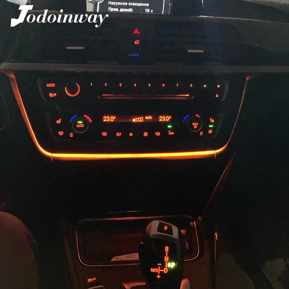 

LED Audio Panel Ambient Light For BMW 3 Series F30 F31 Carbon Fiber Dashboard Cover Trim Interior Ambient Lamp Strip Accessories