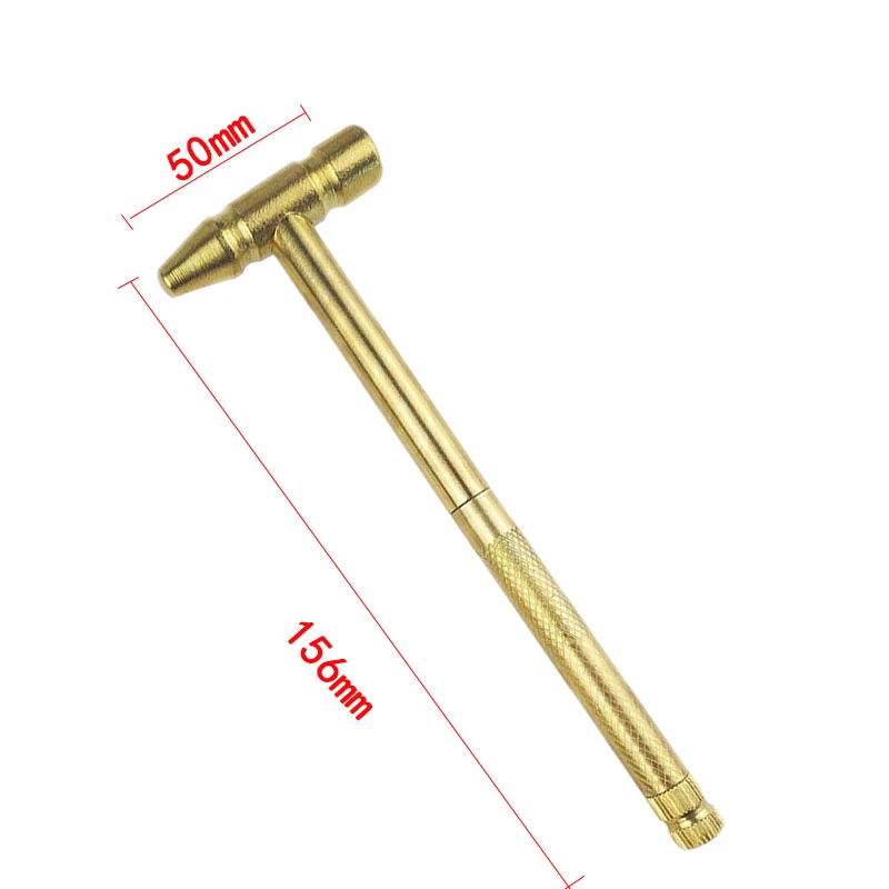 LAMEZIA More Function Mini- Small Copper Safety Hammer Screw Driver Household Woodworking Rescue Tool