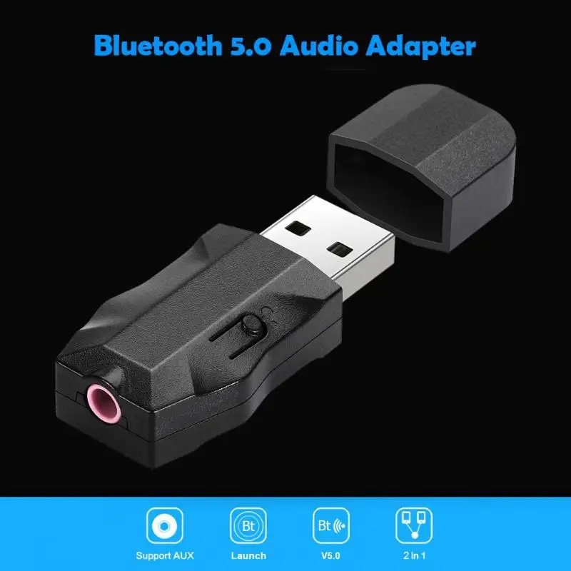 Прочный Bluetooth адаптер износостойкий 3,5 мм AUX USB Hands-free адаптер беспроводной аудио музыкальный приемник