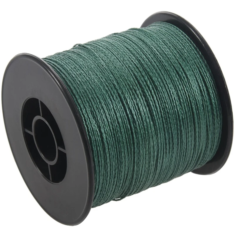 Top quality 4 strand 300m/330yard ink stick green PE braided fishing line