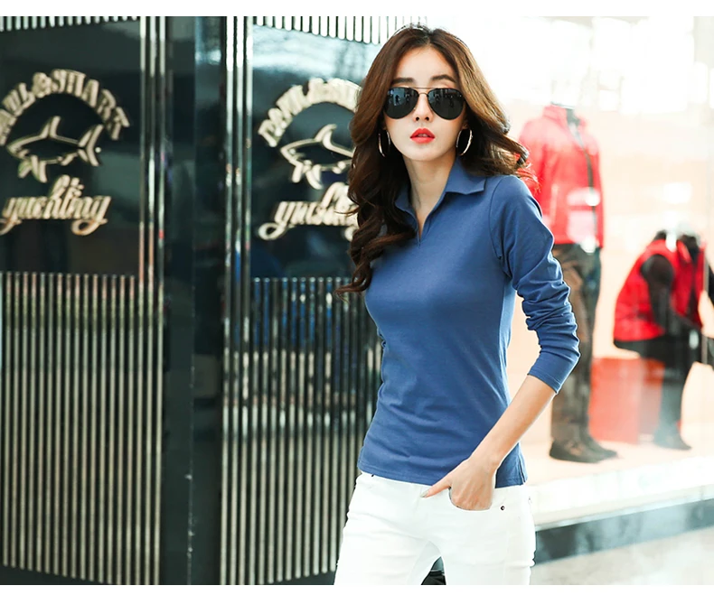 Polo Ralphmen Женская Повседневная рубашка с длинным рукавом размера плюс хлопок поло Mujer Blusas Feminina Ральф Feminina Polo Femme рубашки